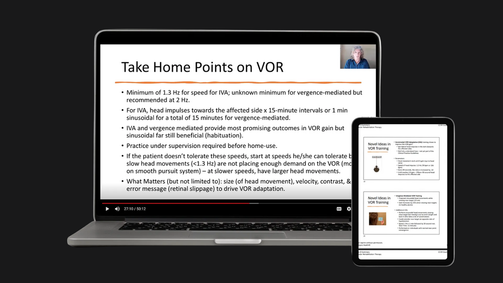 Vestibular Rehabilitation Therapy Lesson