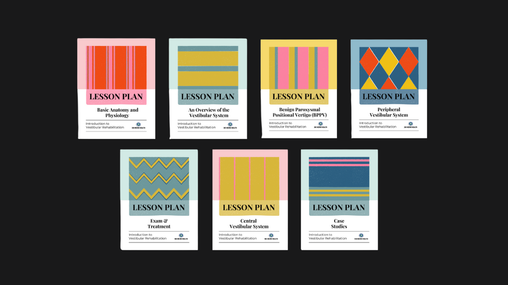 Introduction Vestibular Rehabilitation Course Lesson Plans Bundled Package