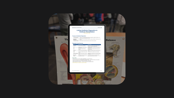 Vestibular Diagnostics: Linking to Bedside Testing & Vestibular Rehab